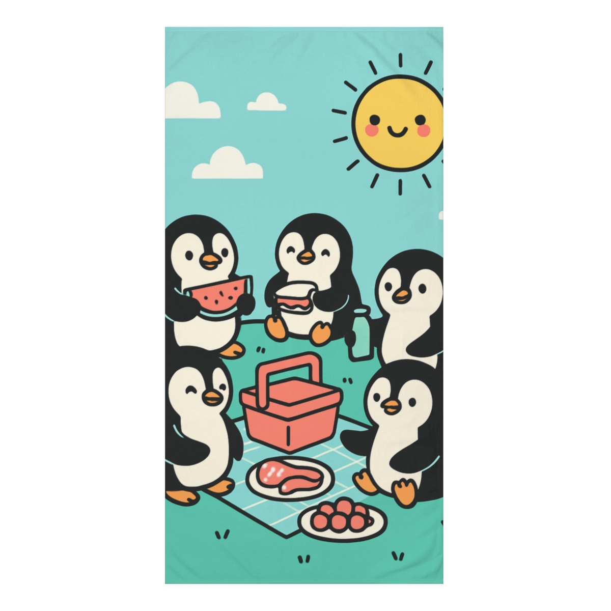 Planet Picnic Penguins decorative home towelscustom towels