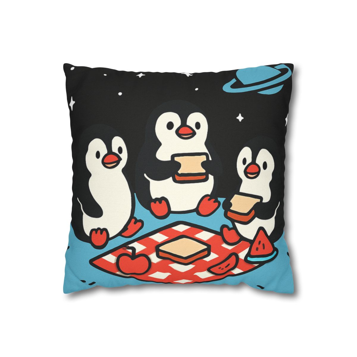 Planet Picnic Penguins custom pillow cases