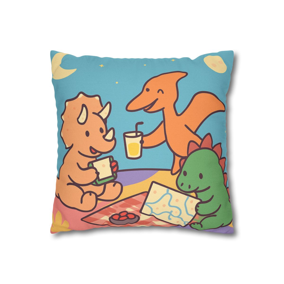Planet Picnic With Dinosaurs custom pillow cases