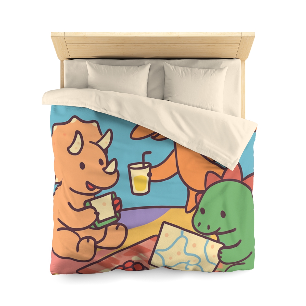 Planet Picnic With Dinosaurs duvets for gifts