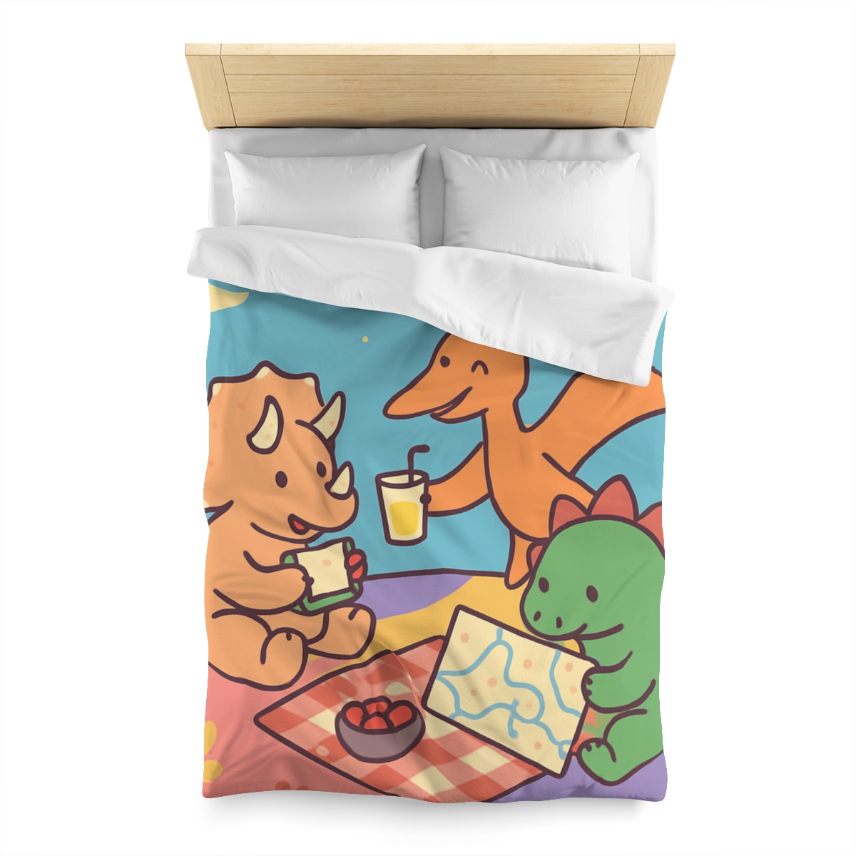 Planet Picnic With Dinosaurs duvets for gifts