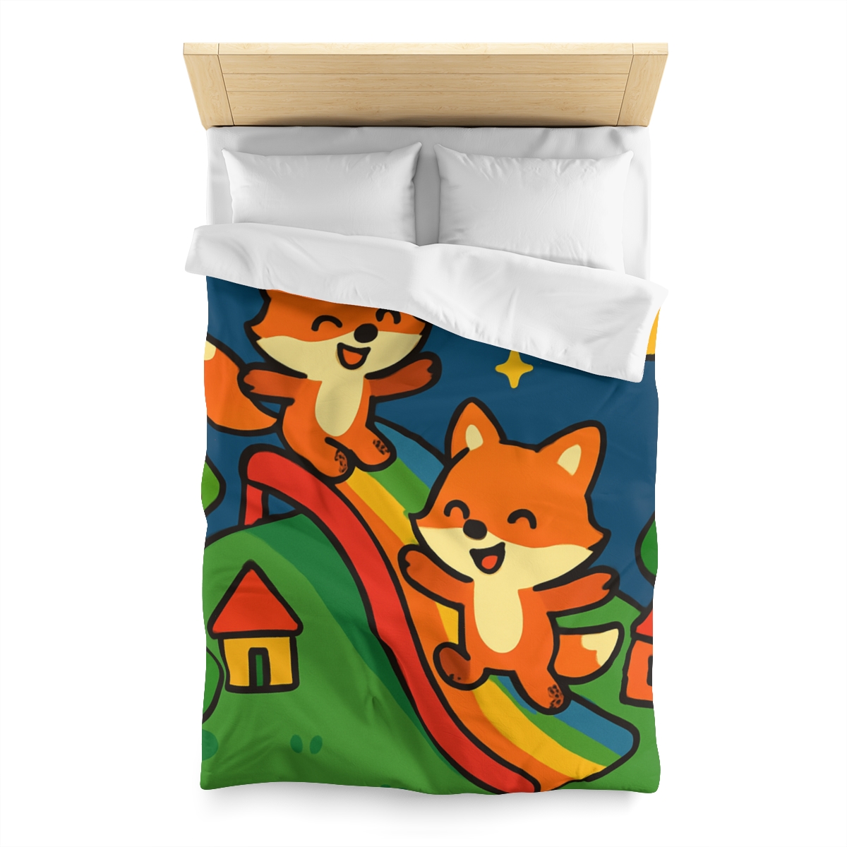 Planet Playground Of The Friendly Foxes unique patterned duvets