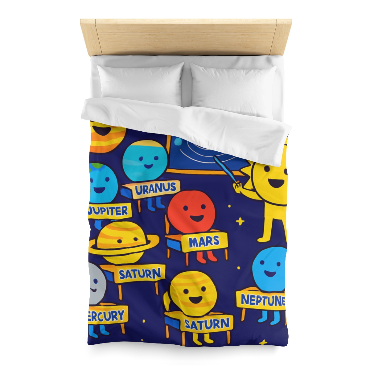 Planet School In The Sky custom duvets