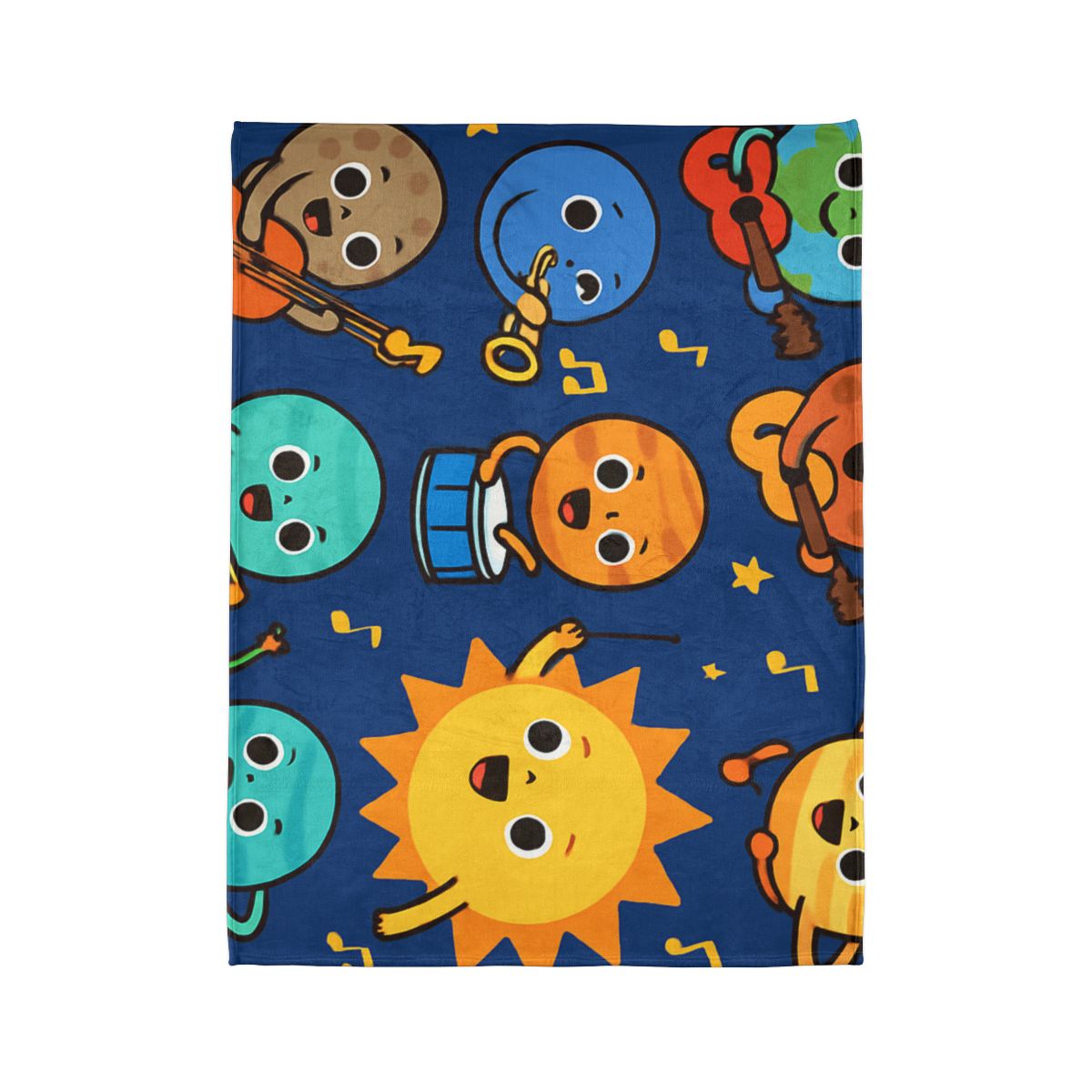 Planetary Music Band soft fleece blankets