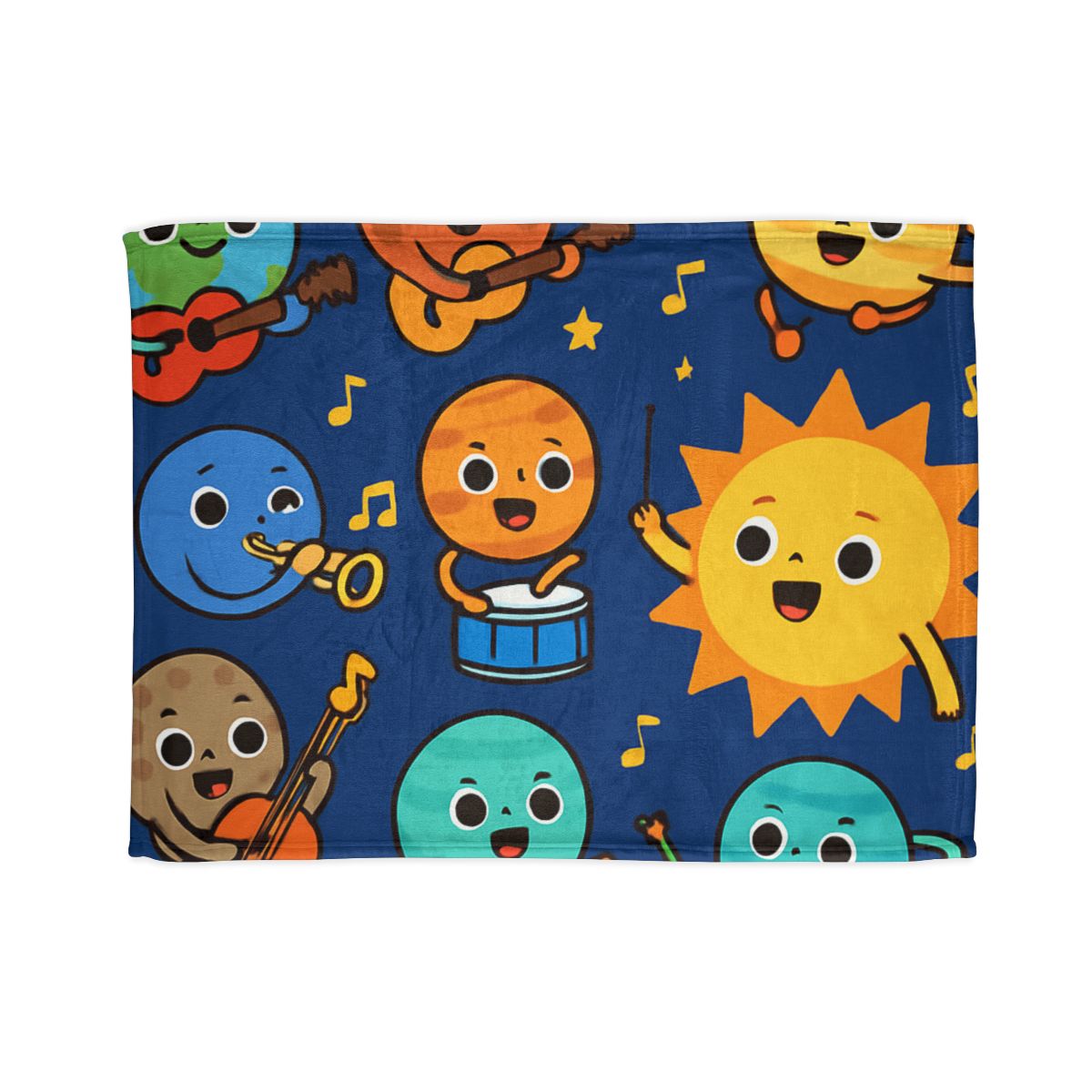 Planetary Music Band soft fleece blankets