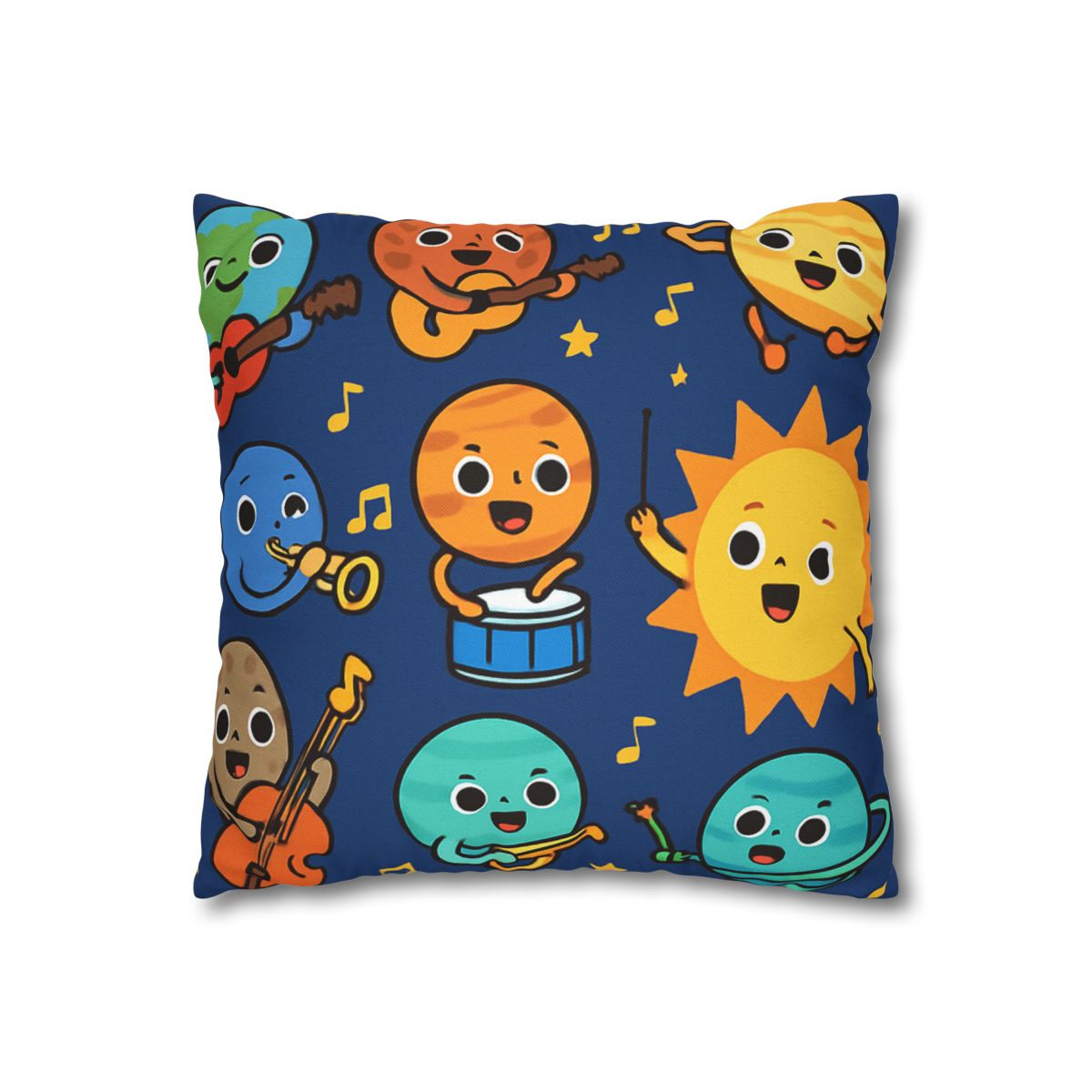 Planetary Music Band designer print pillow cases