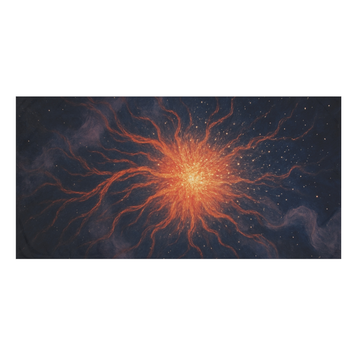 Plasma Filament Bloom designer printed towels