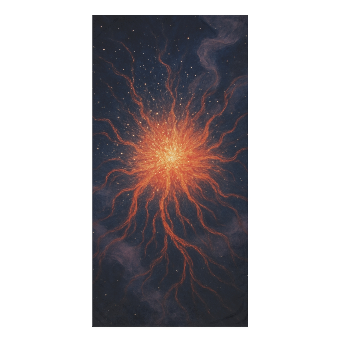 Plasma Filament Bloom designer printed towels