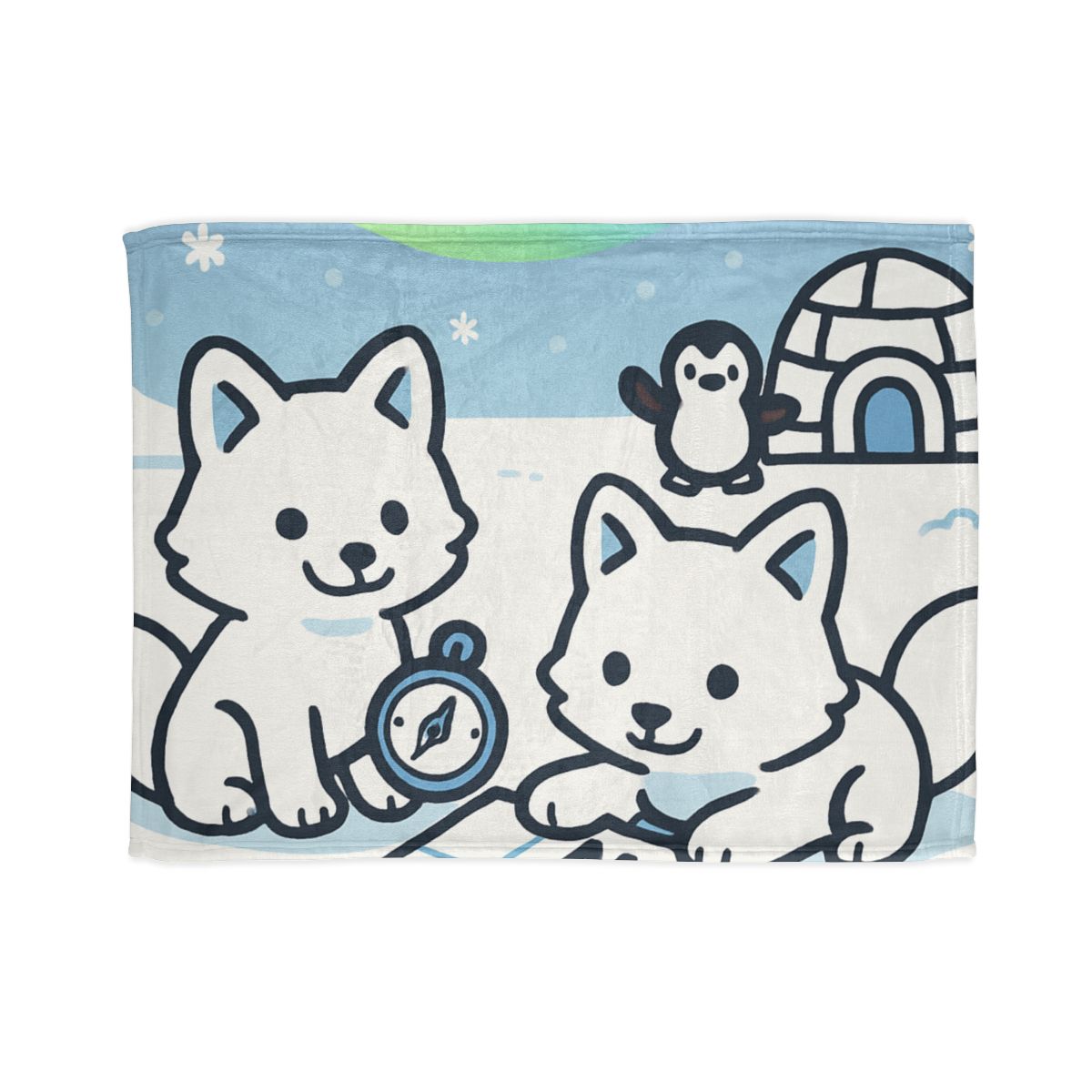 Polar Aurora Map Makers custom blankets