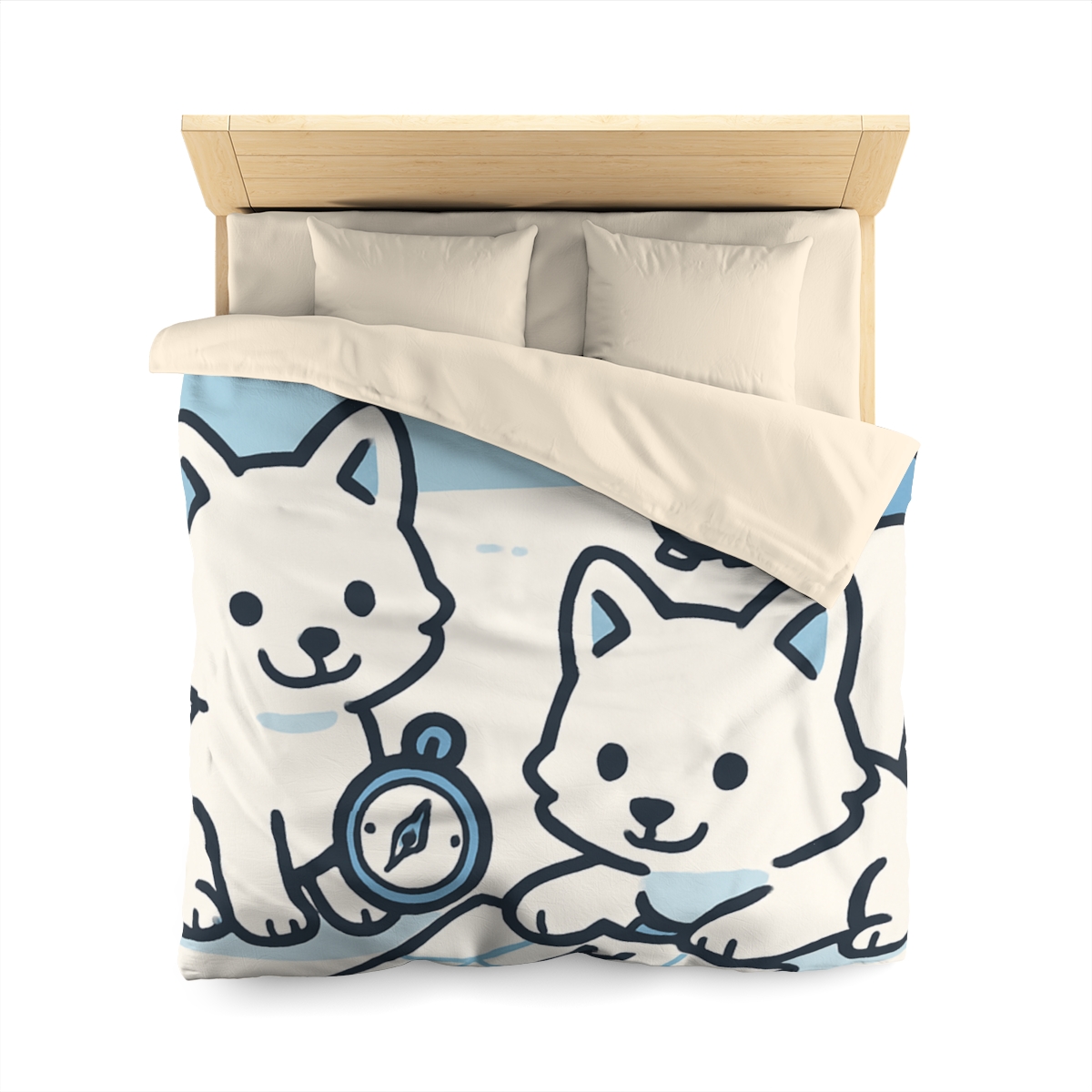 Polar Aurora Map Makers stylish duvet covers