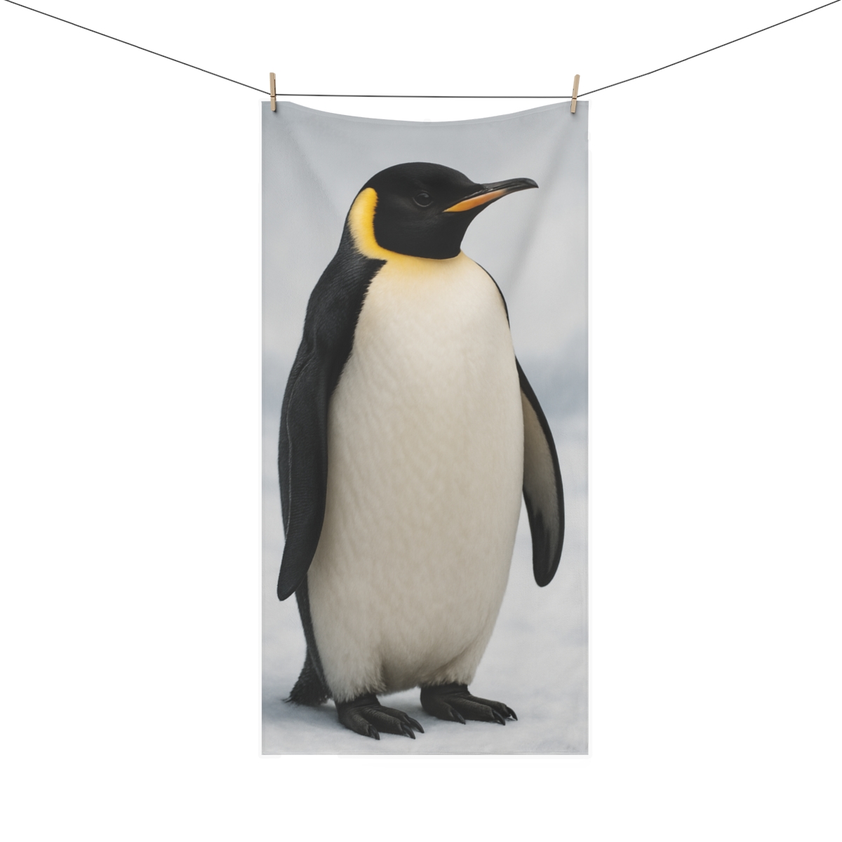 Polar Halo Emperor Penguin comfortable face towels