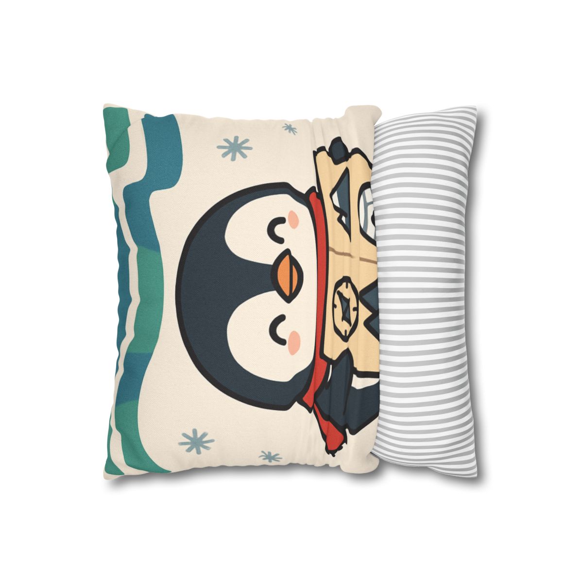 Polar Lights Penguin Map Quest comfortable bedding pillow covers