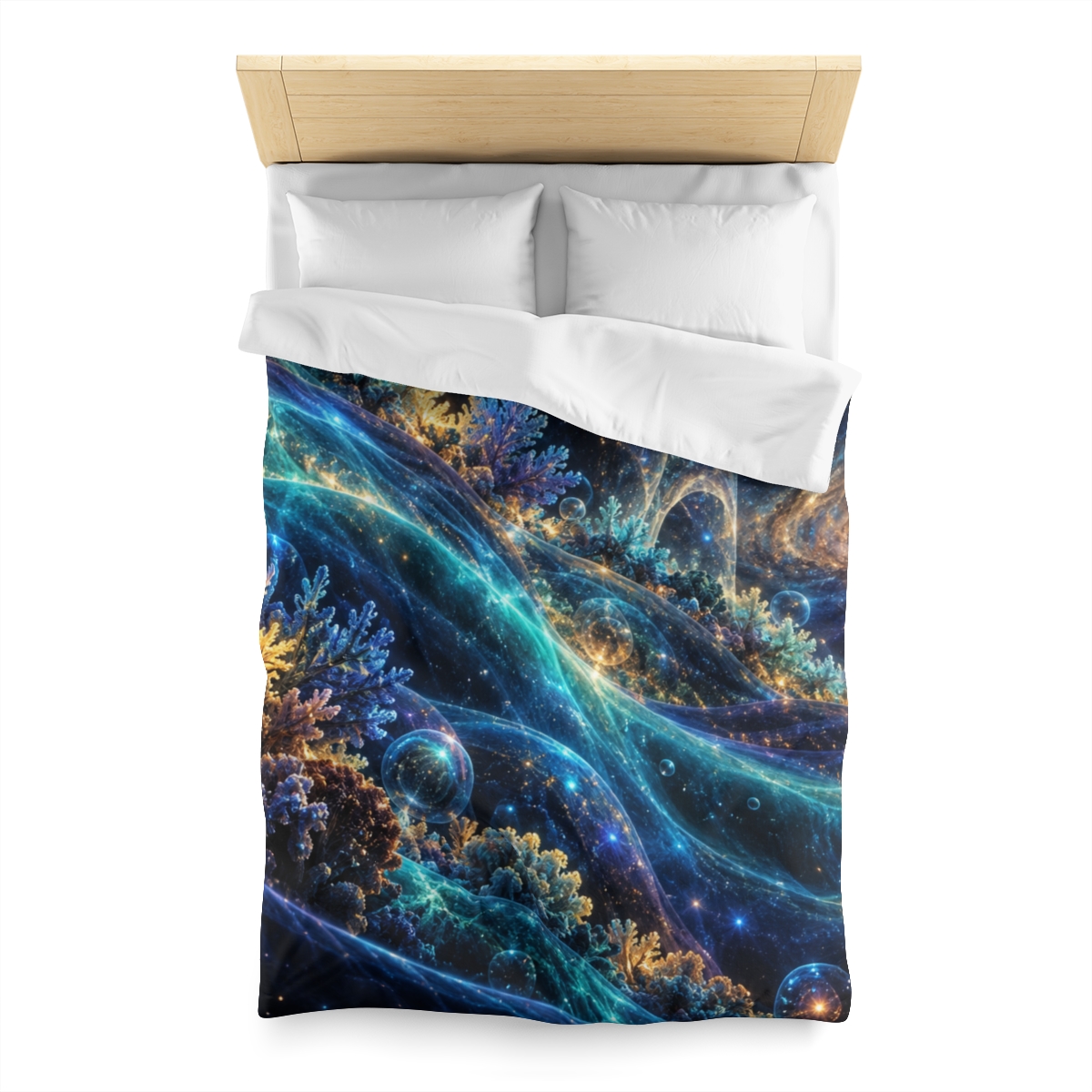 Polarized Photon Reef stylish duvet covers [AI-f94d6be4-57fbc7419987]