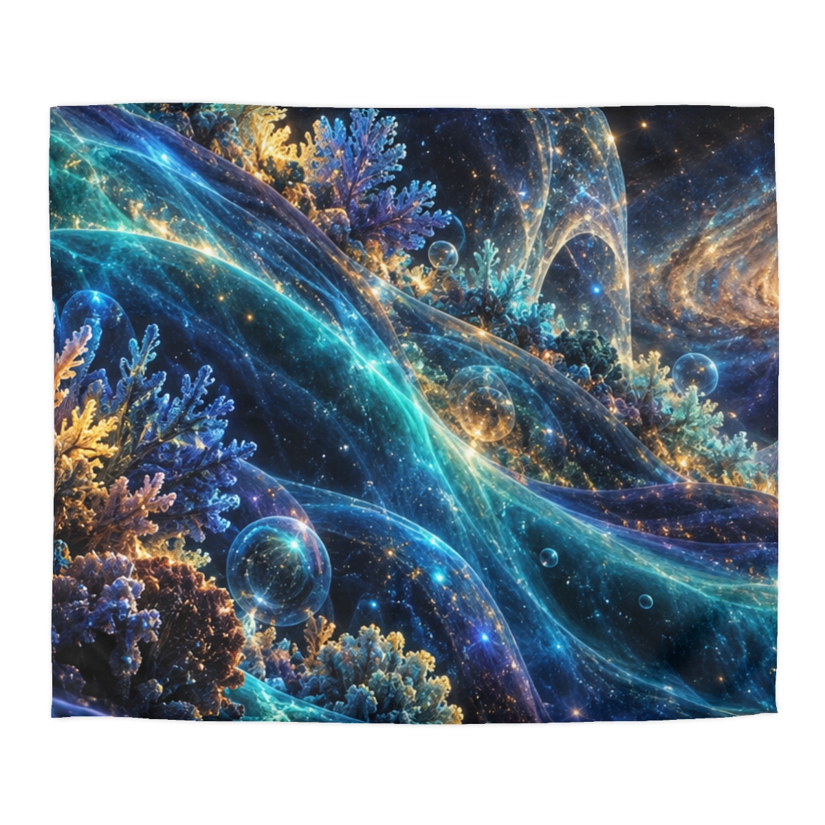 Polarized Photon Reef stylish duvet covers [AI-f94d6be4-2b14f9de93d9]