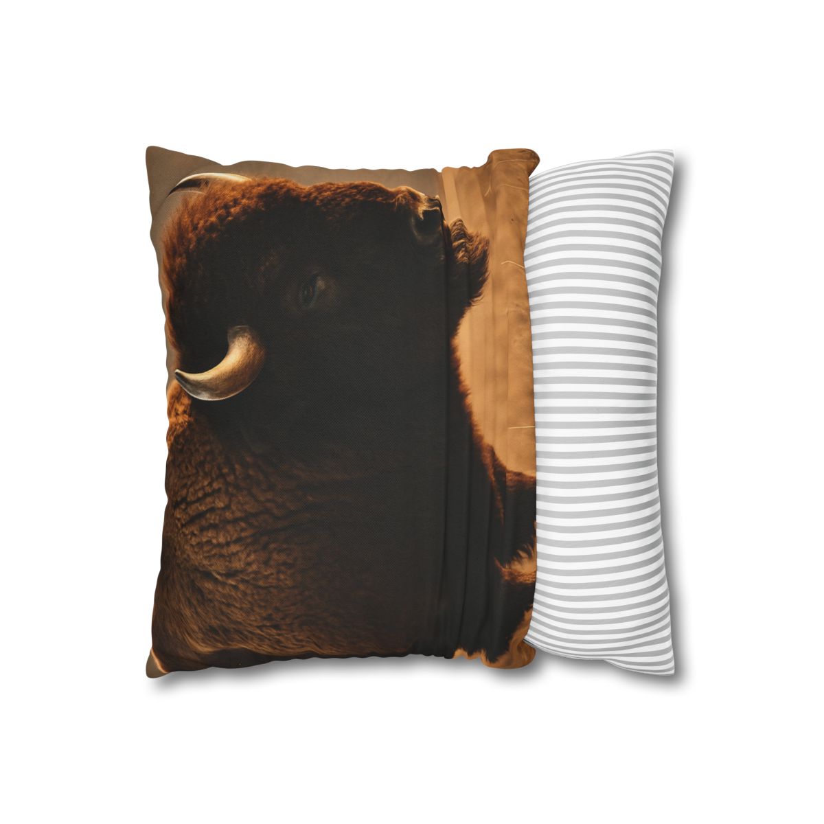 Prairie Thunder Bison soft cotton pillow cases