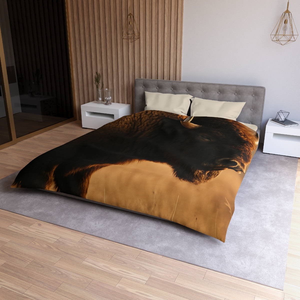 Prairie Thunder Bison custom duvets