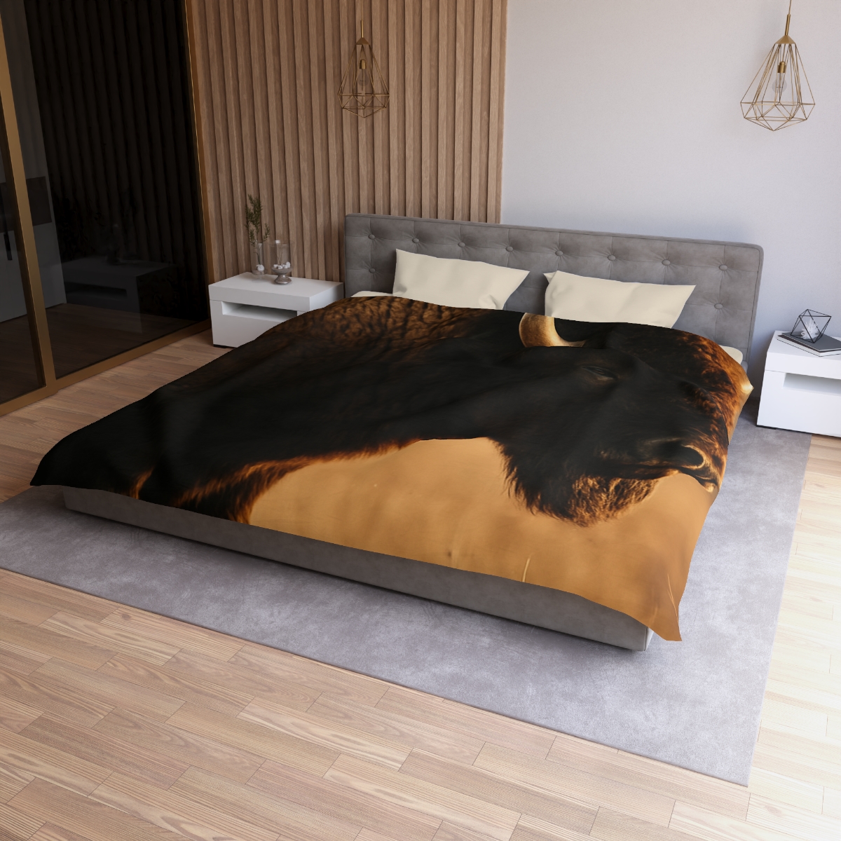 Prairie Thunder Bison custom duvets