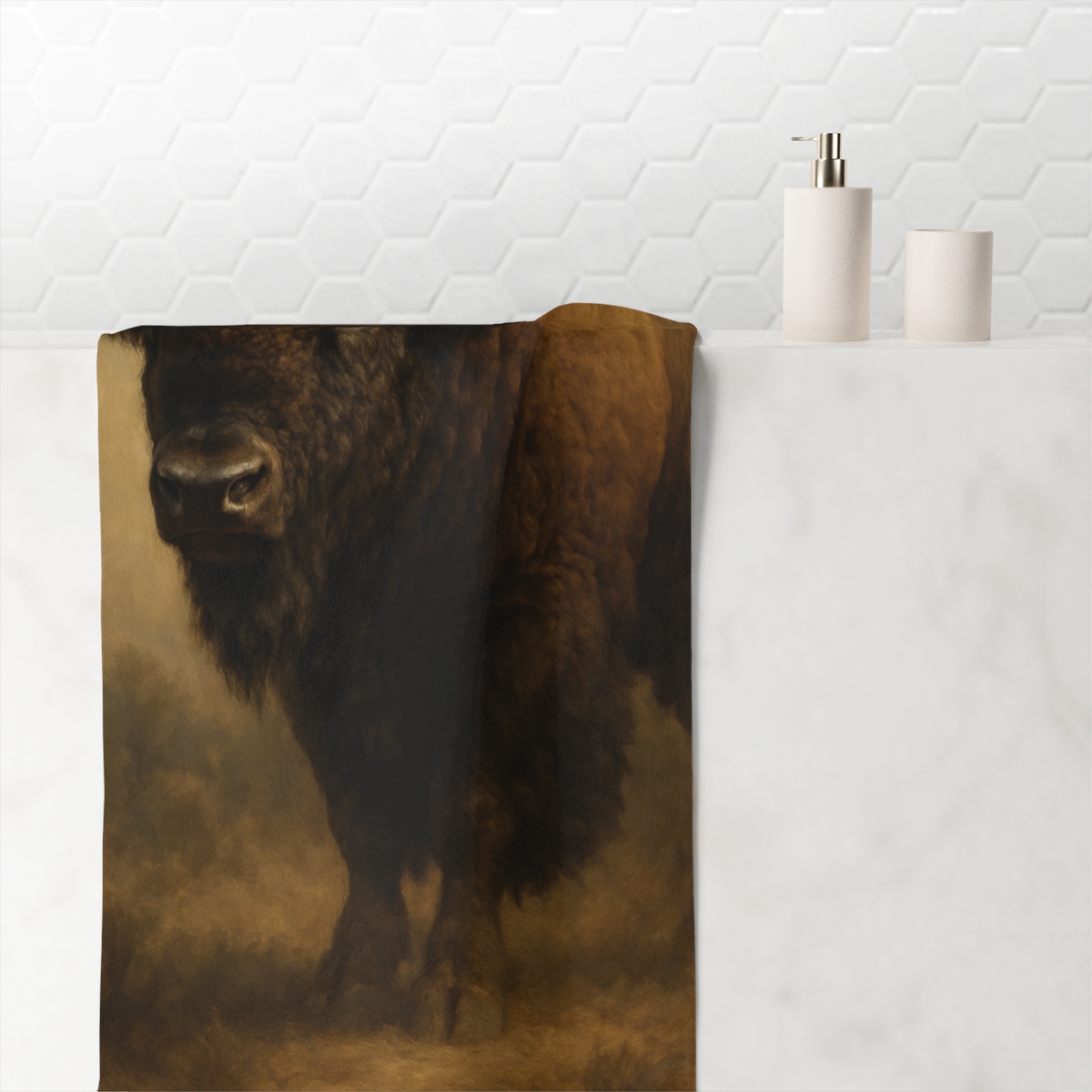 Prairie Titan Bison stylish beach towels