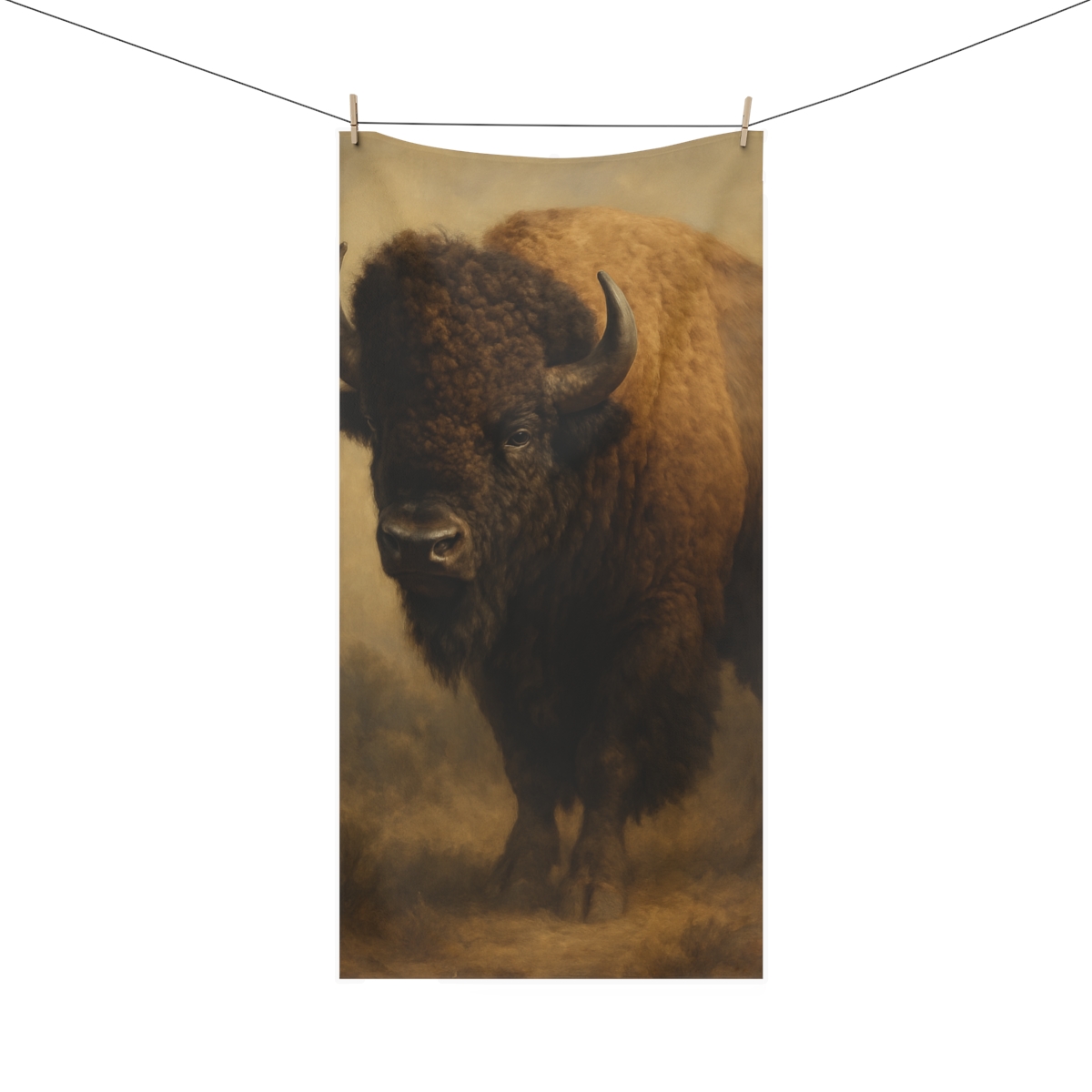 Prairie Titan Bison stylish beach towels