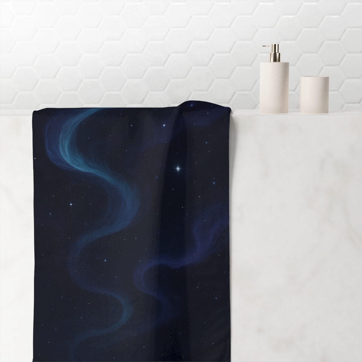 Premium Nebula Ribbon Mosaic stylish beach towels