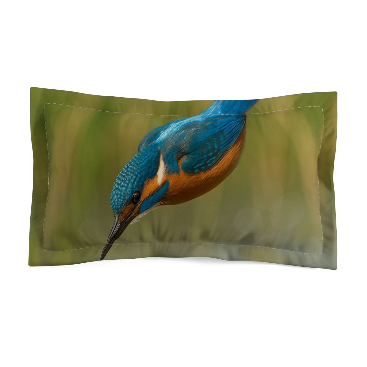 Prism Dive Common Kingfisher stylish throw pillows