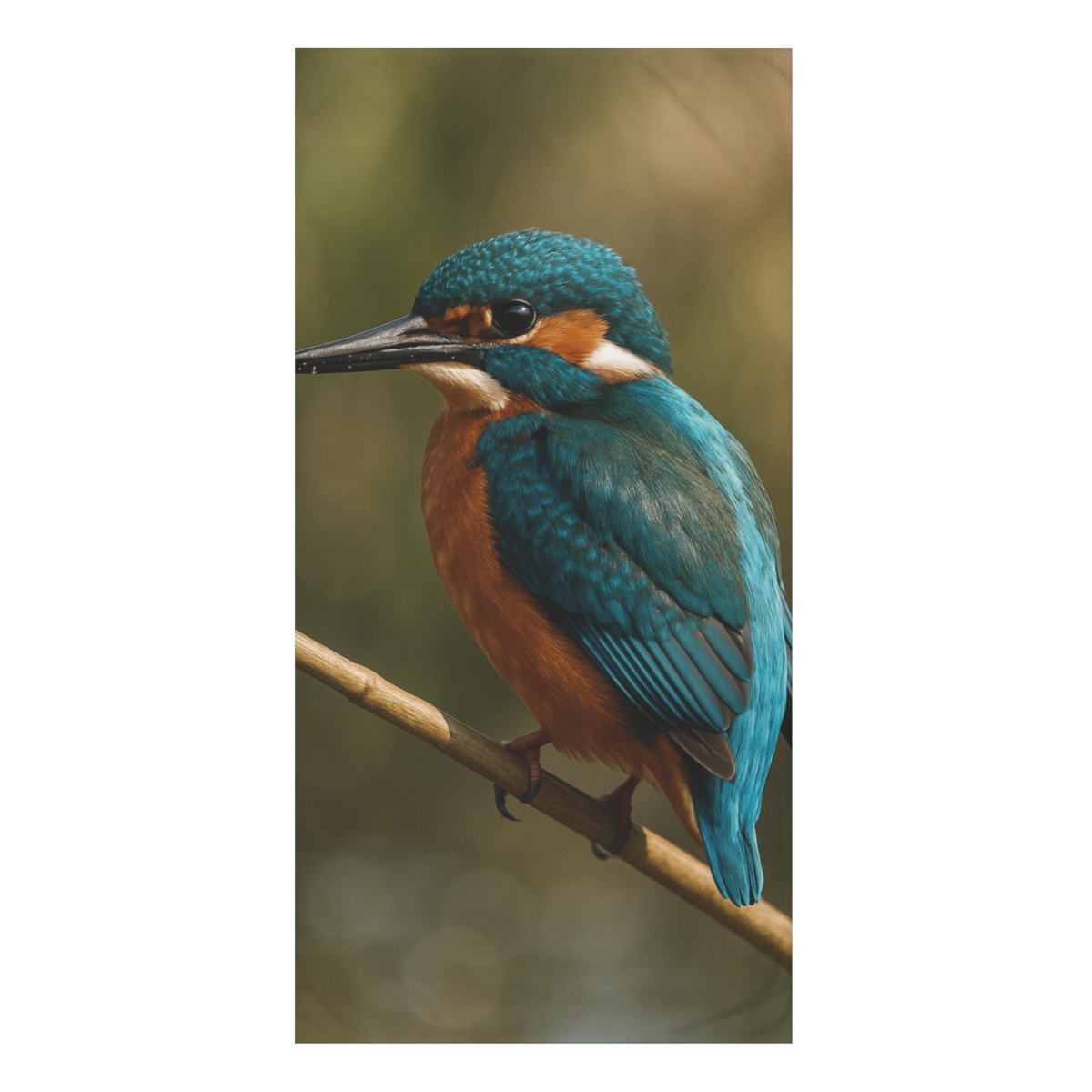 Prism Flash Common Kingfisher comfortable face towels