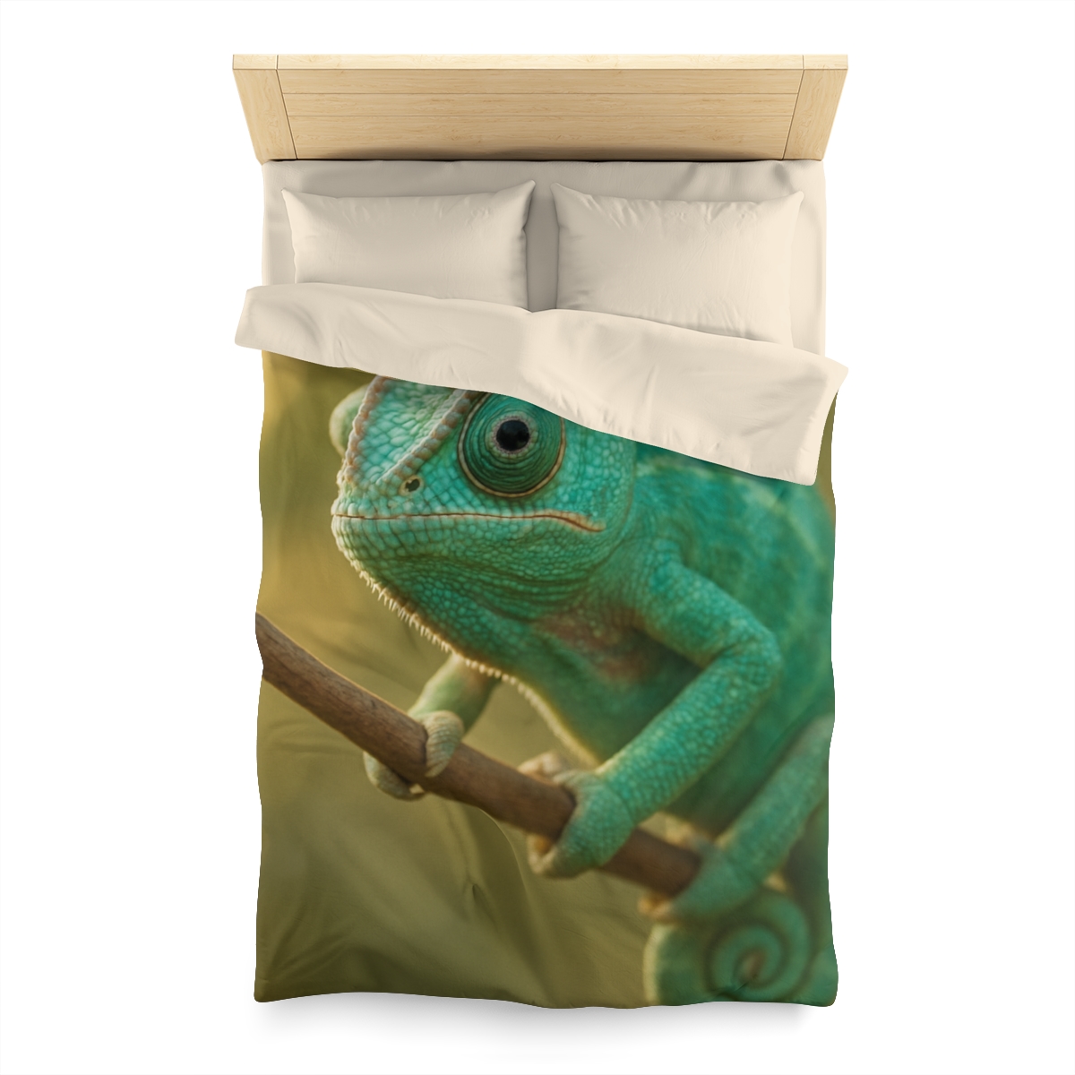 Prism Gaze Veiled Chameleon designer printed duvets