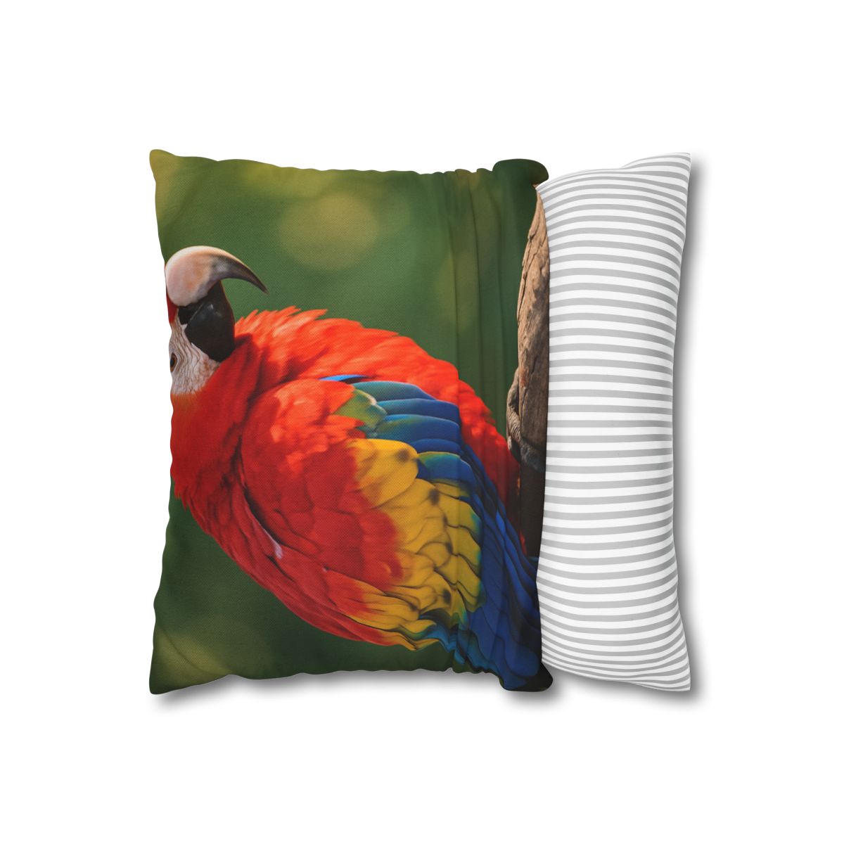 Prism Song Scarlet Macaw designer print pillow cases
