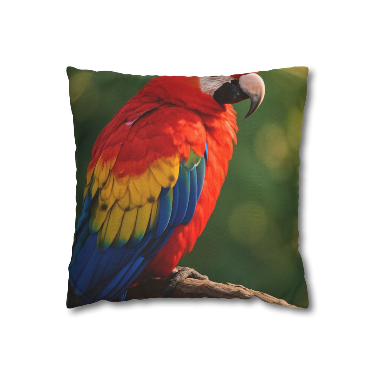 Prism Song Scarlet Macaw designer print pillow cases