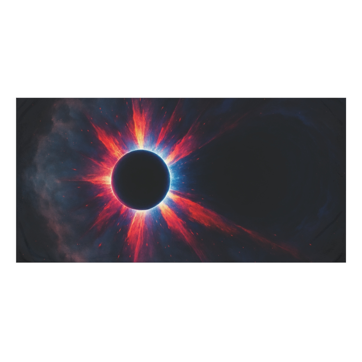 Prismatic Event Horizon Bloom soft cotton towels