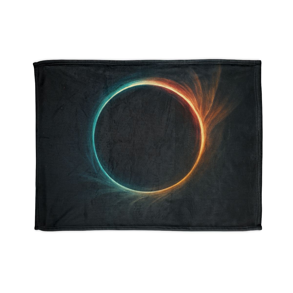 Prismatic Event Horizon Bloom soft fleece blankets