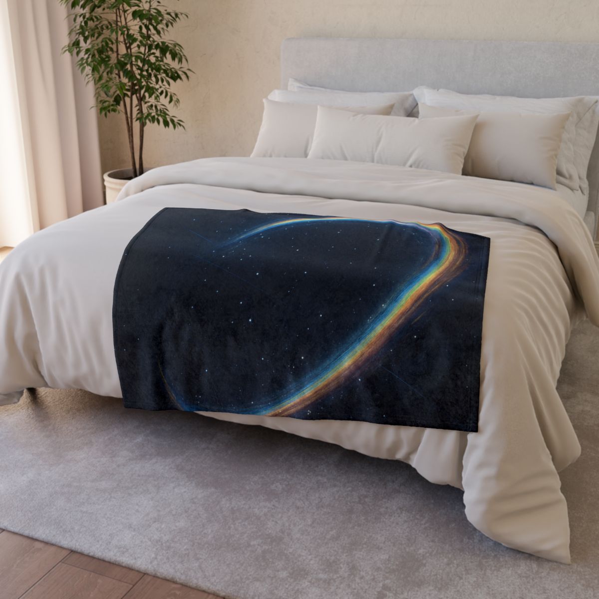 Prismatic Gravity Lens Drift stylish throw blankets
