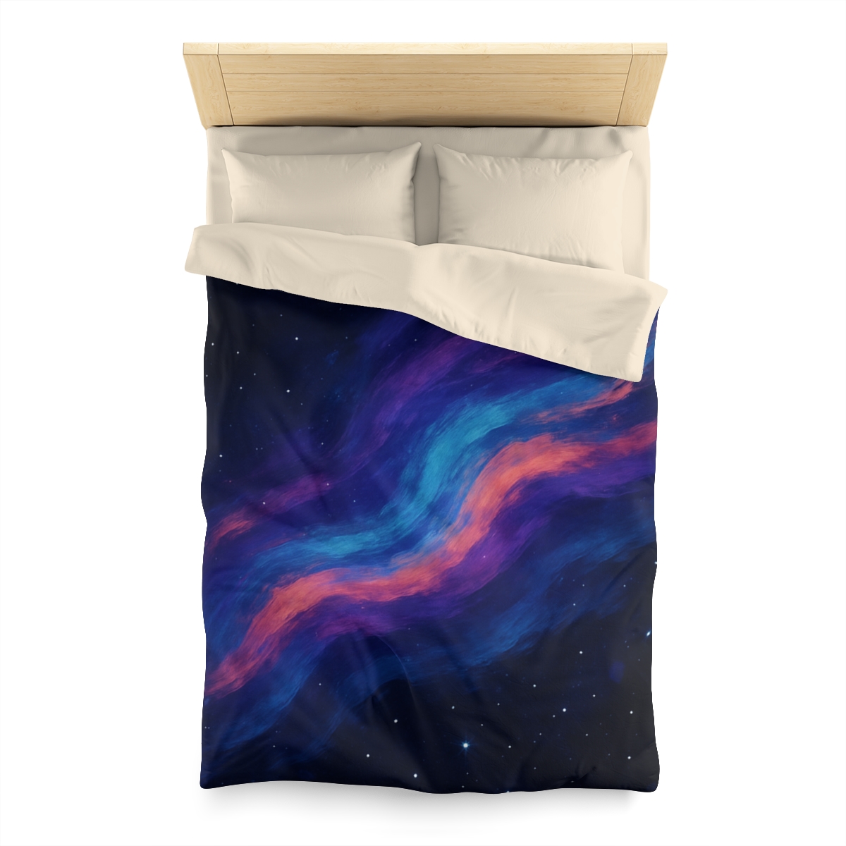 Prismatic Ion Tide designer printed duvets