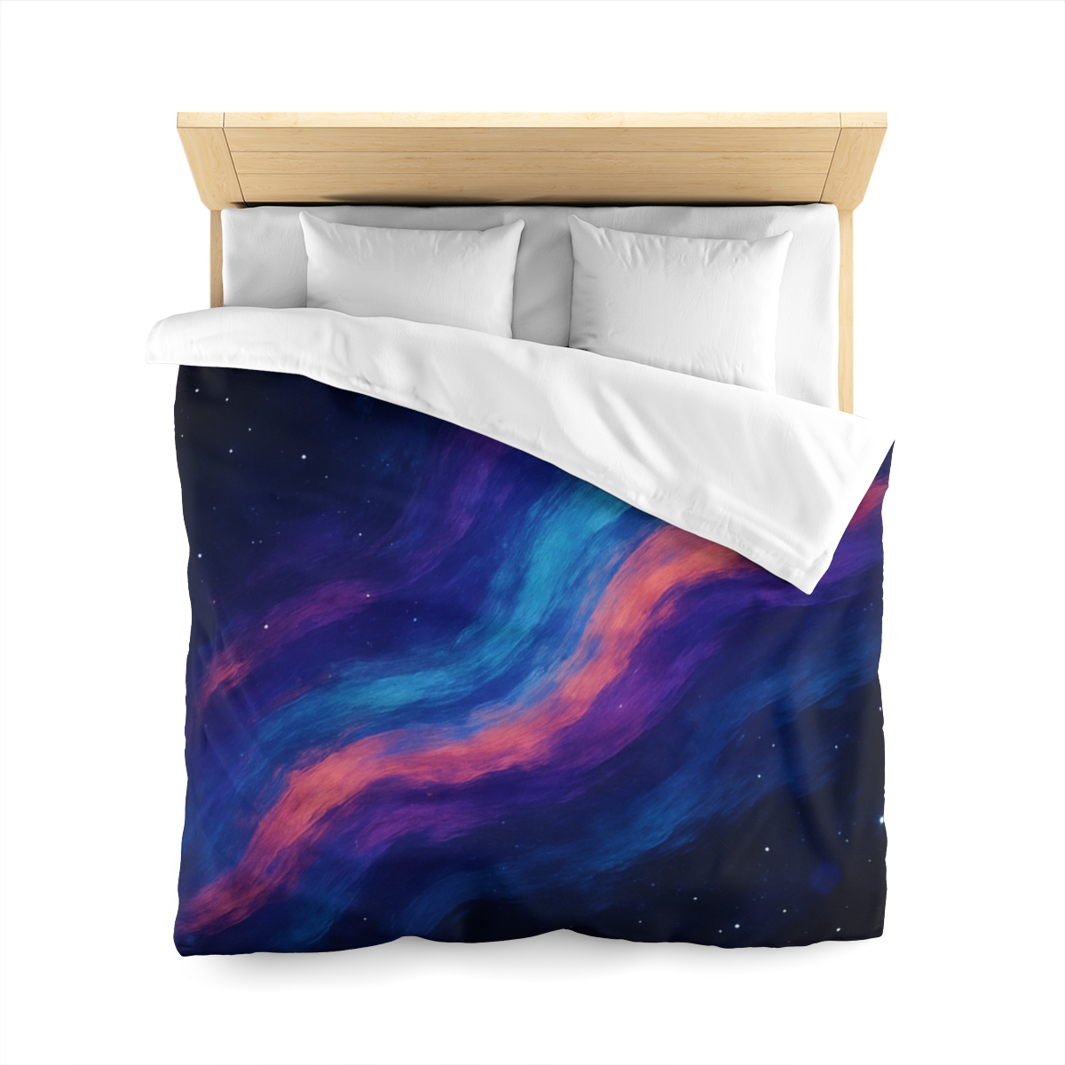 Prismatic Ion Tide designer printed duvets