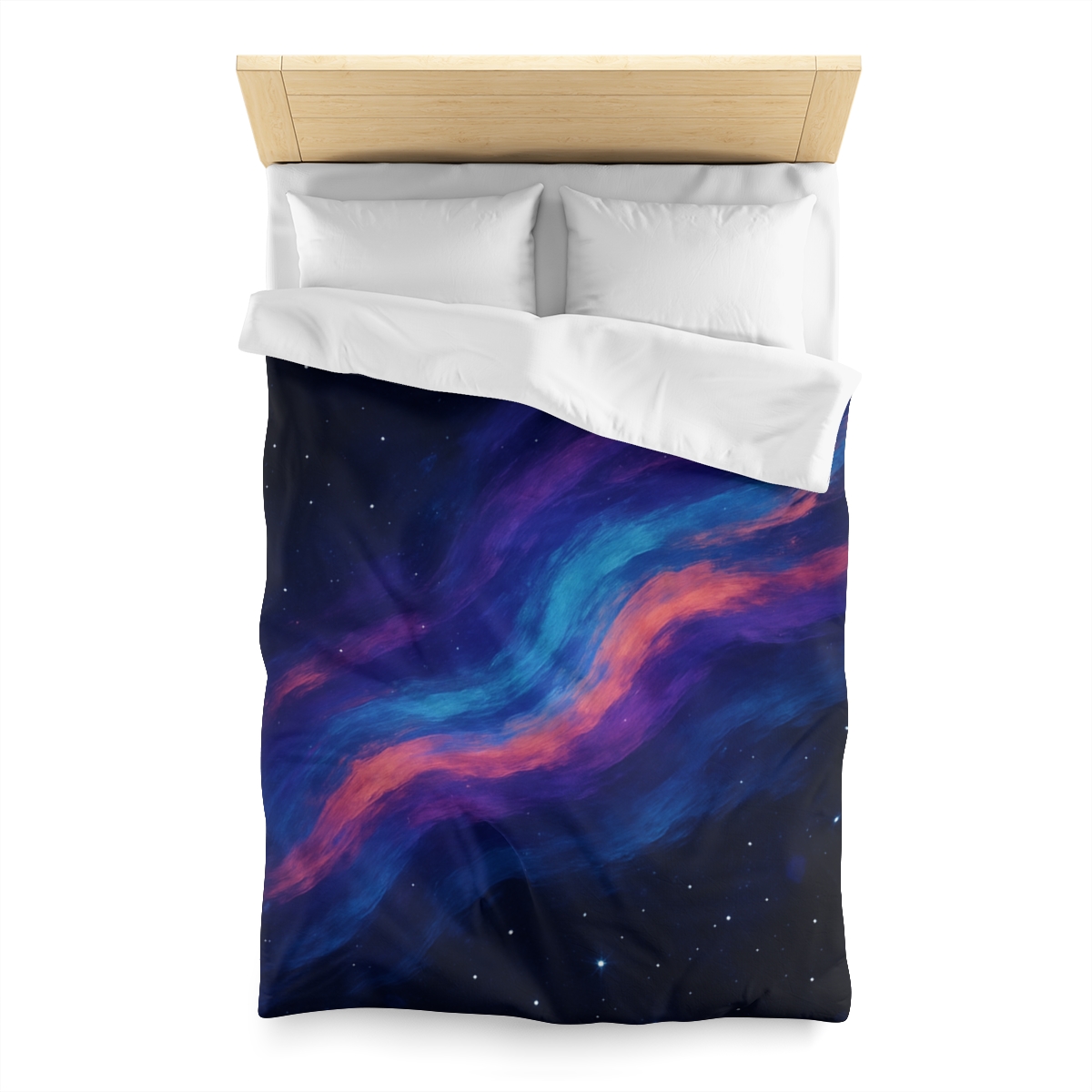 Prismatic Ion Tide designer printed duvets