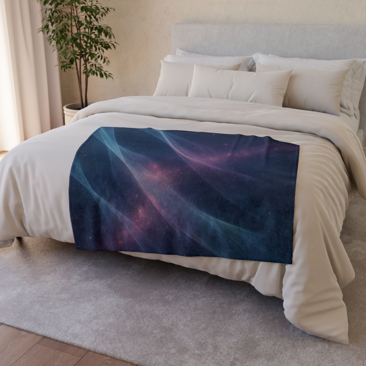 Prismatic Ion Veil Drift personalized cozy blankets
