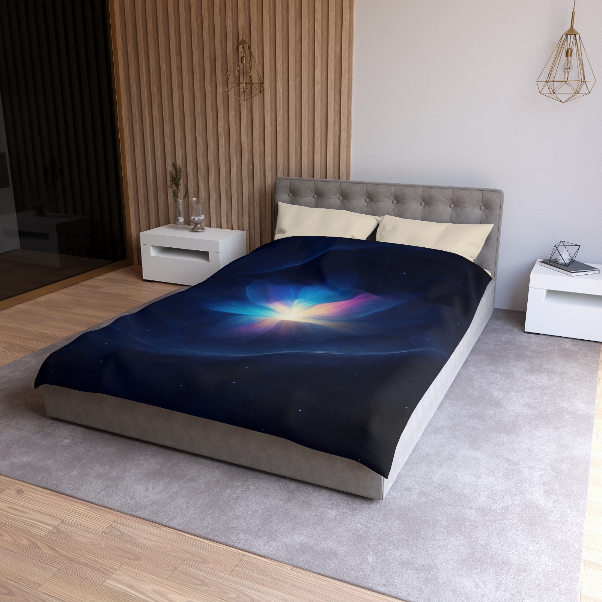 Prismatic Lensing Bloom personalized bedding duvets