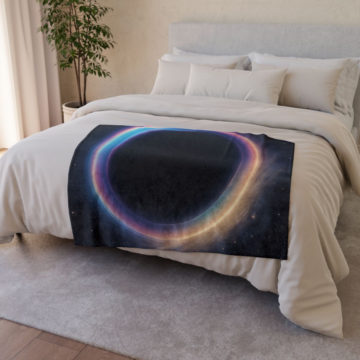 Prismatic Lensing Halo Drift decorative home blankets