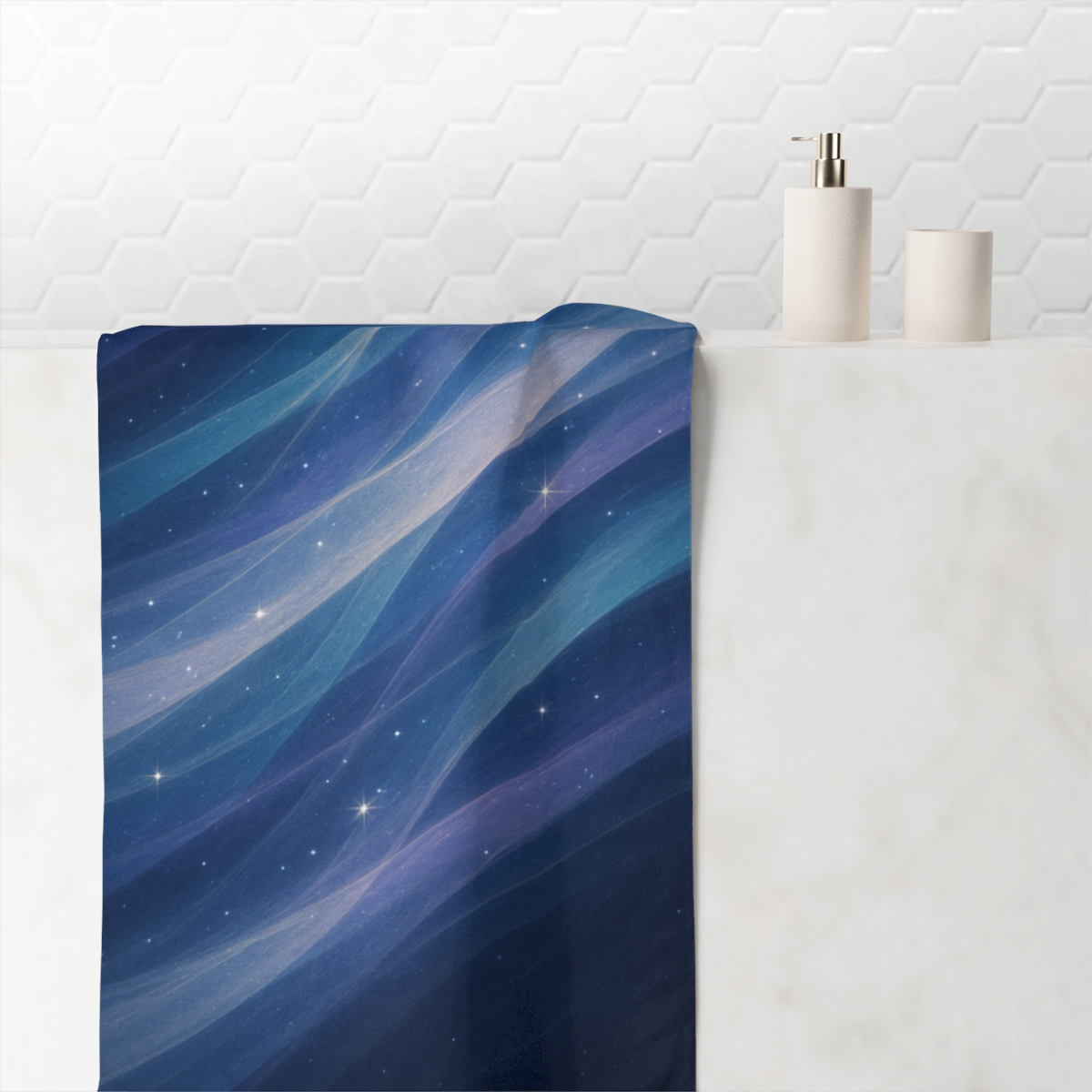 Prismatic Lensing Tapestry soft cotton towels