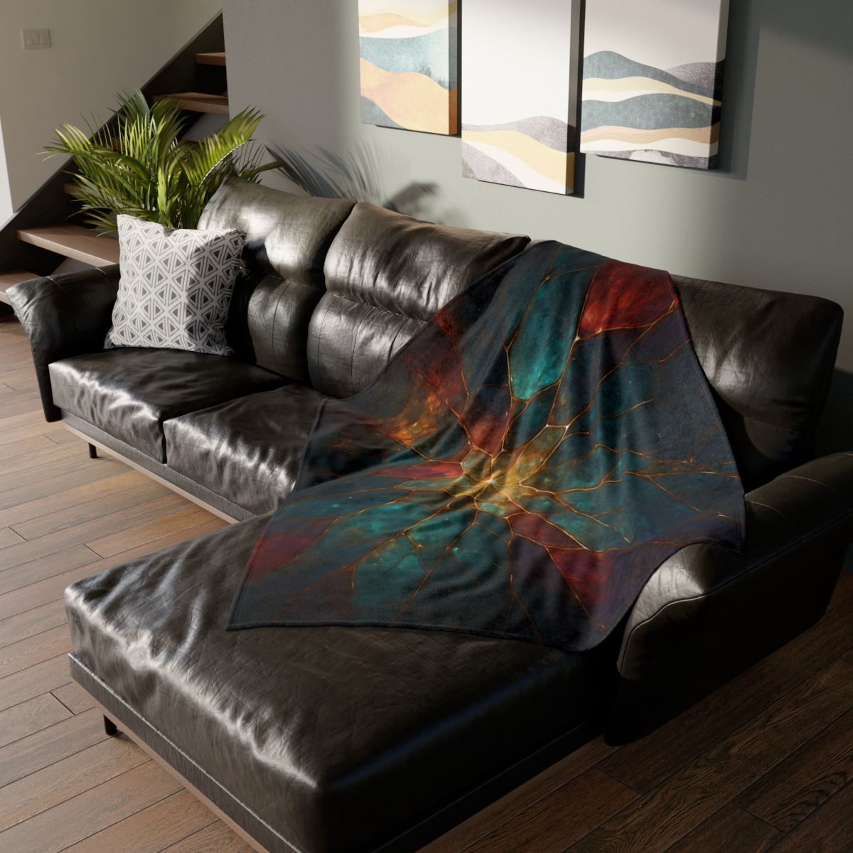 Prismatic Nebula Glasswork unique gift blanketscustom blankets