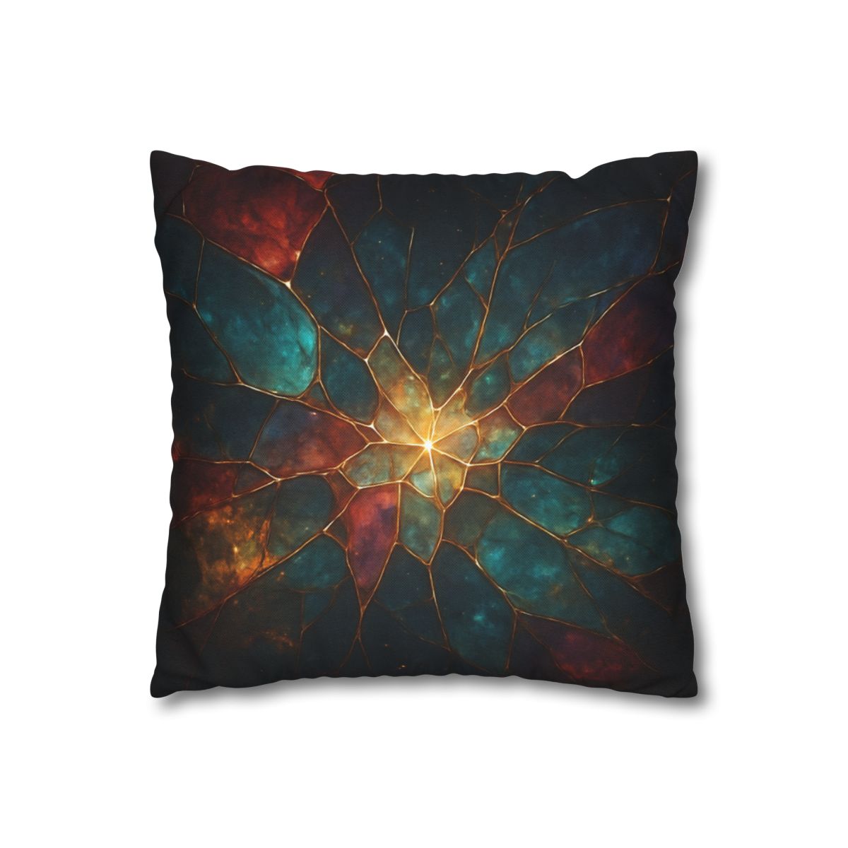 Prismatic Nebula Glasswork personalized pillow covers