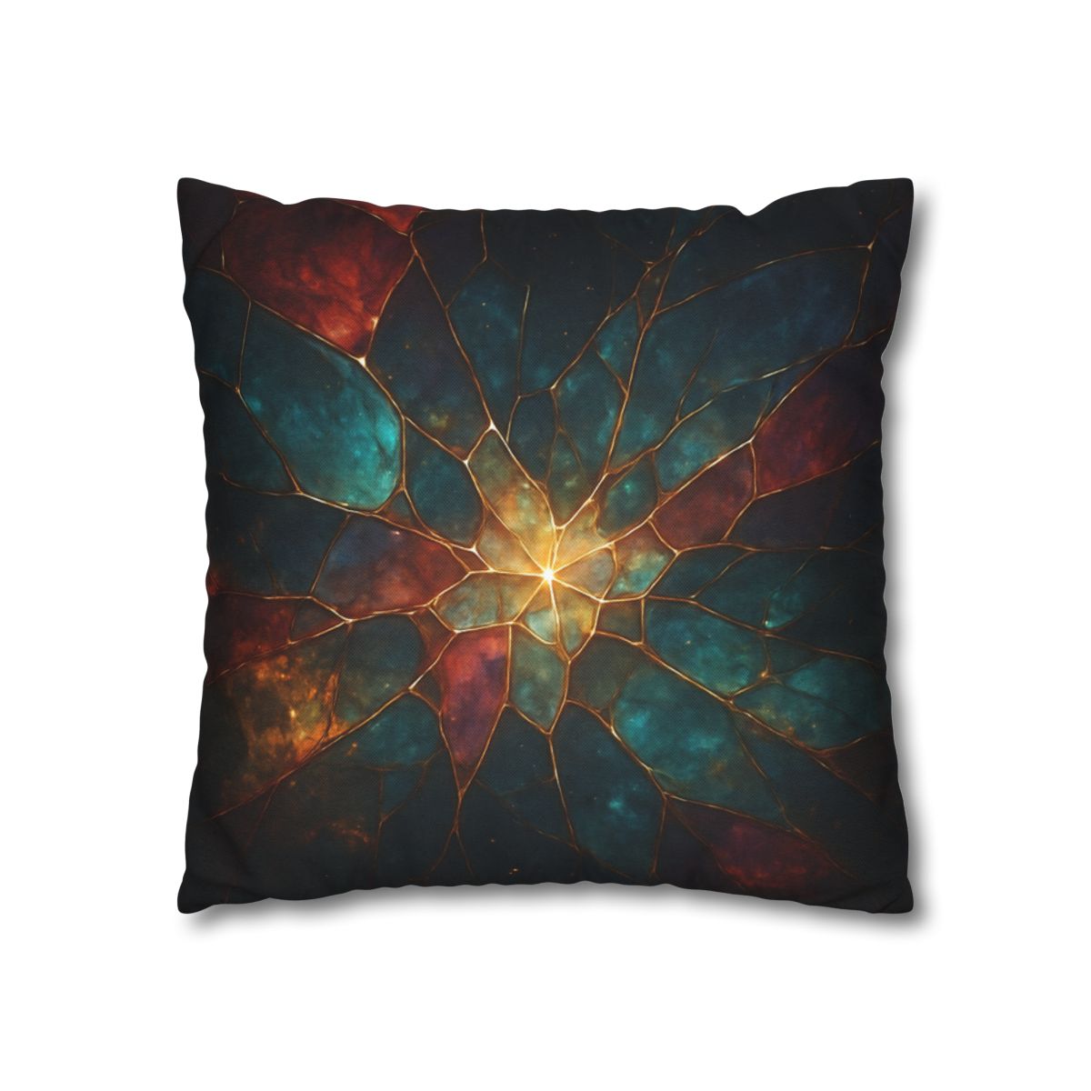 Prismatic Nebula Glasswork personalized pillow covers