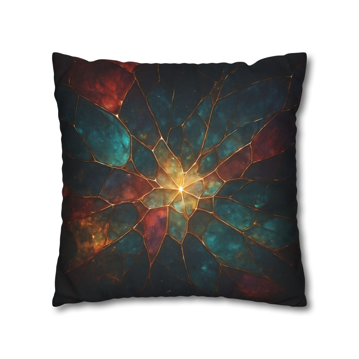 Prismatic Nebula Glasswork personalized pillow covers