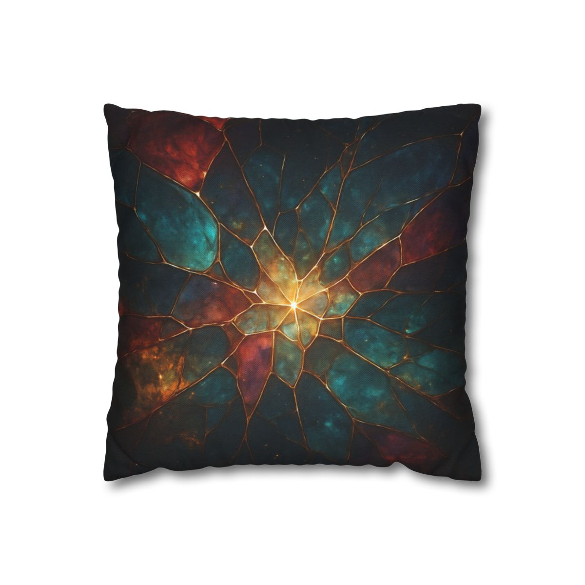 Prismatic Nebula Glasswork personalized pillow covers
