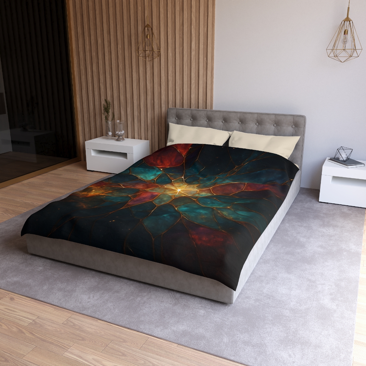 Prismatic Nebula Glasswork soft comforter duvets