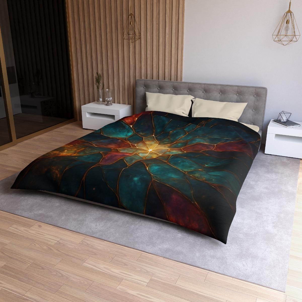 Prismatic Nebula Glasswork soft comforter duvets