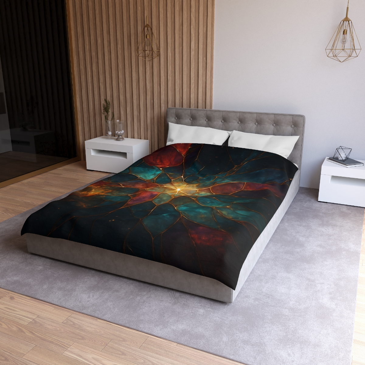 Prismatic Nebula Glasswork soft comforter duvets