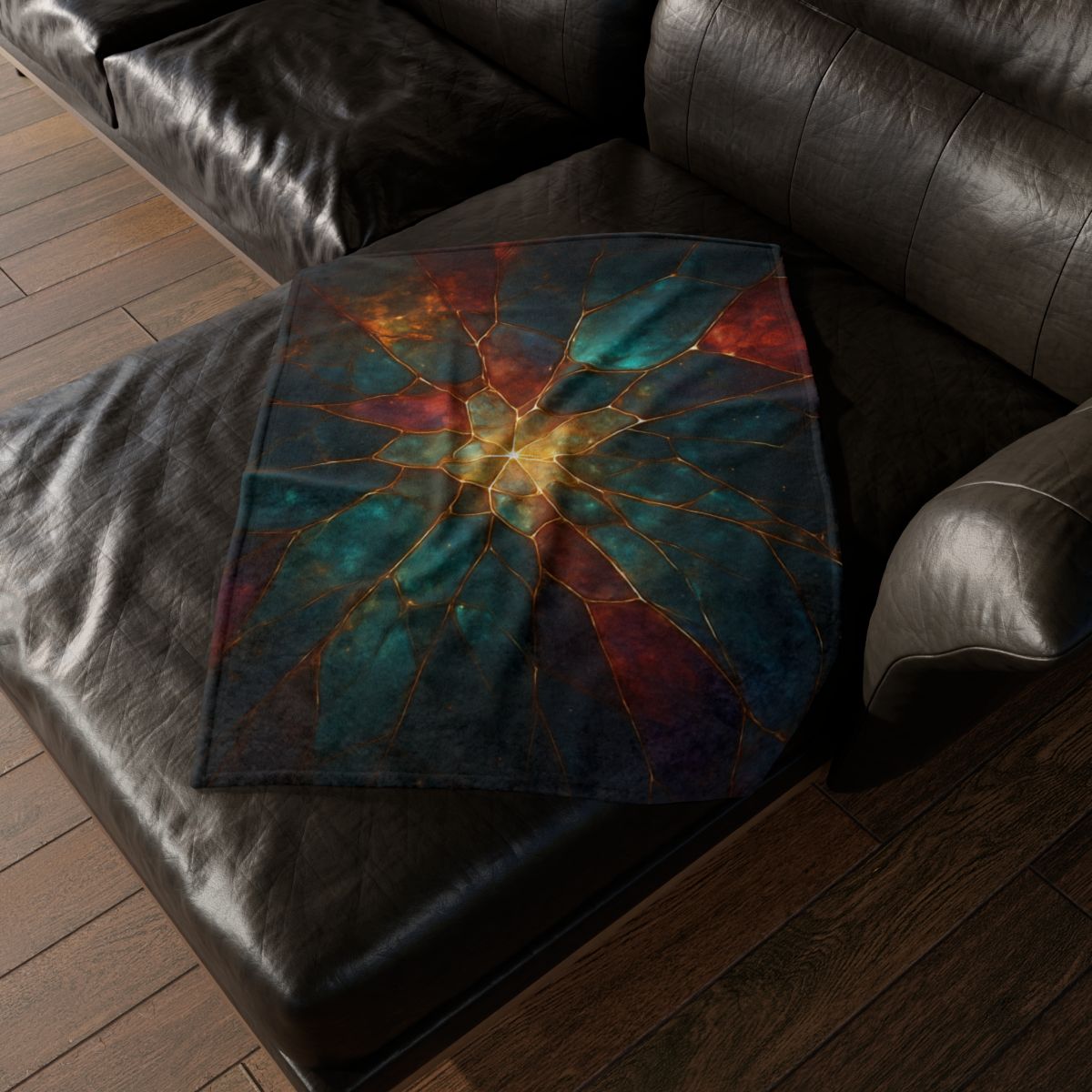 Prismatic Nebula Glasswork unique gift blanketscustom blankets