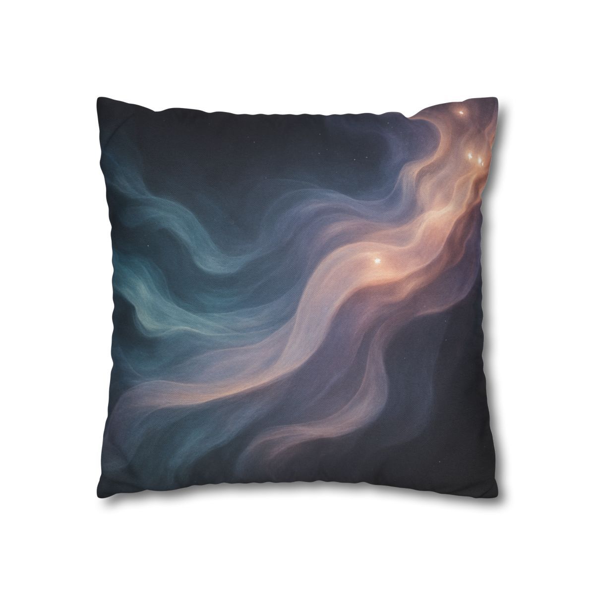 Prismatic Nebula Silk Drift personalized pillow covers