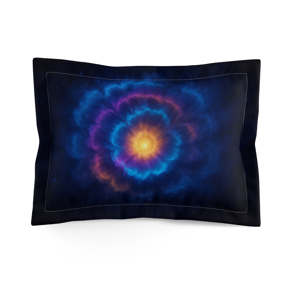 Prismatic Shockwave Bloom designer printed pillows